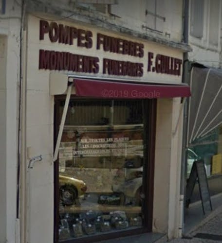 Photographie de la Pompes Funèbres F. Guillet de Jonzac

