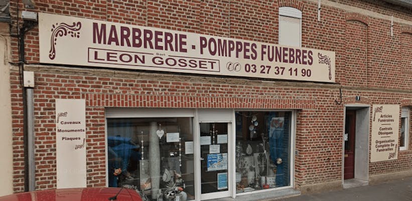 Photographie Pompes Funèbres Marbrerie Gosset Léon d'Avesnes-les-Aubert
