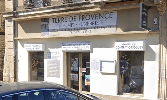 Photographie de la Pompes Funèbres Terre de Provence de Noves