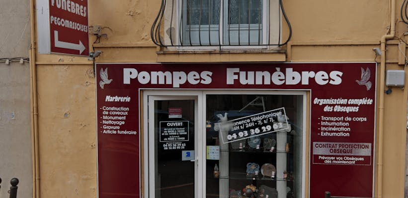 Photographie de la Pompes Funèbres Pégomassoises
