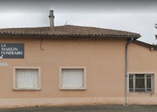 Devanture de Pompes Funèbres et Marbrerie de l'Ain