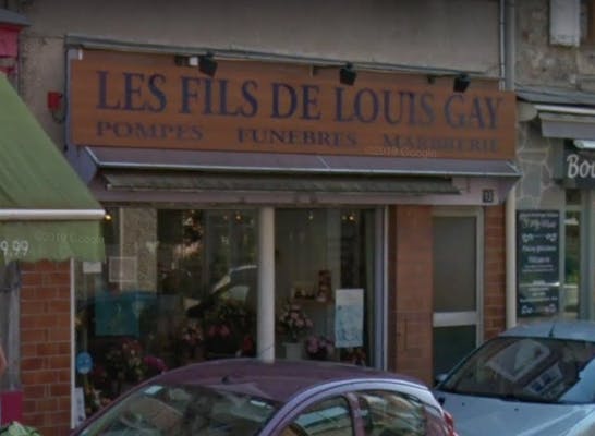 Photographie de la Pompes Funèbres Les Fils de Louis Gay de Bourg-Argental
