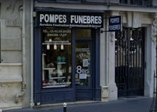 Devanture de Pompes funèbres Belgrand
