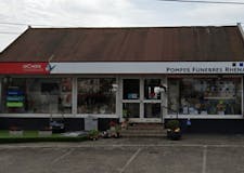 Devanture de Pompes Funèbres Rhénanes