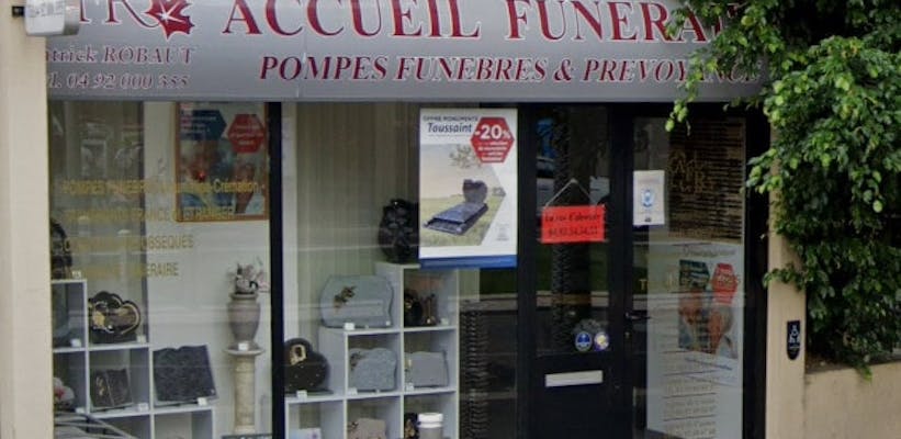 Photographie d'Accueil Funéraire Robaut de Nice