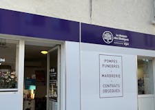 Devanture de Pompes Funèbres La Maison des obsèques Ets La Rosa