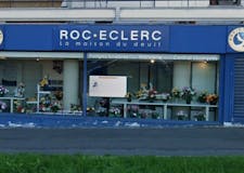 Devanture de Pompes Funèbres Roc-Eclerc