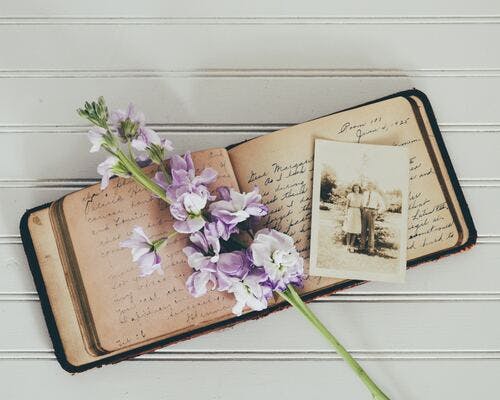 old-book-flower