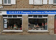 Devanture de Pompes Funèbres et Marbrerie Gallet