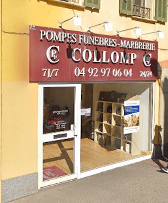 Photographie de la Pompes Funèbres Collomp de la ville de Mandelieu-la-Napoule