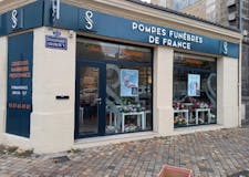 Devanture de Pompes Funèbres de France