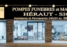 Devanture de Pompes Funèbres Héraut-Sion Hénin-Beaumont