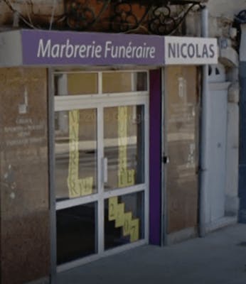 Photographie de la Marbrerie Funéraire Nicolas