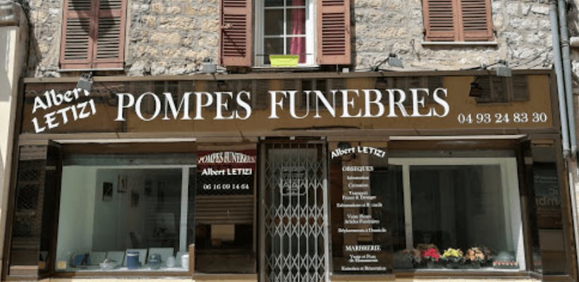 Photographie de la Pompes Funèbres Albert Letizi