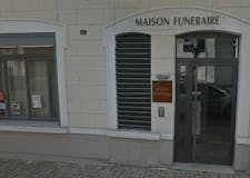 Devanture de Pompes Funèbres et marbrerie Sambre Escaut Gustin
