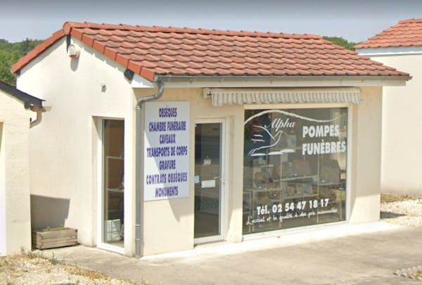 Photographie de la Pompes Funèbres Alpha de Saint-Gaultier
