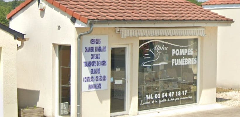 Photographie de la Pompes Funèbres Alpha de Saint-Gaultier