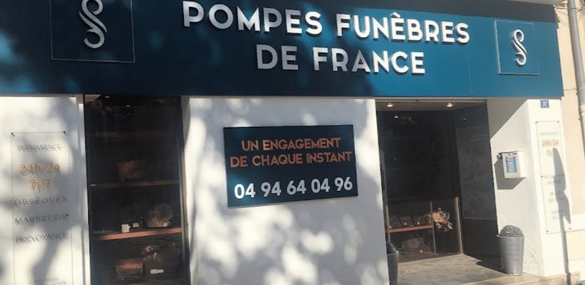 Photographie de la Pompes Funèbres de France de Beausset