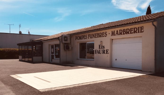 Photographie de la Pompes funèbres Marbrerie Faure