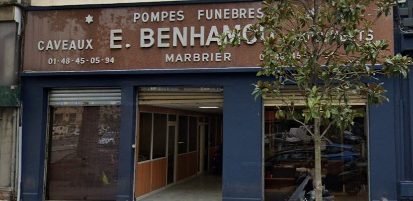 Photographie Pompes Funèbres Marbrerie Benhamou de Pantin