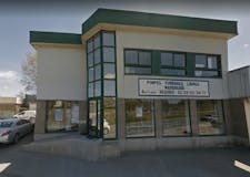 Devanture de Pompes Funèbres et Marbrerie Requier