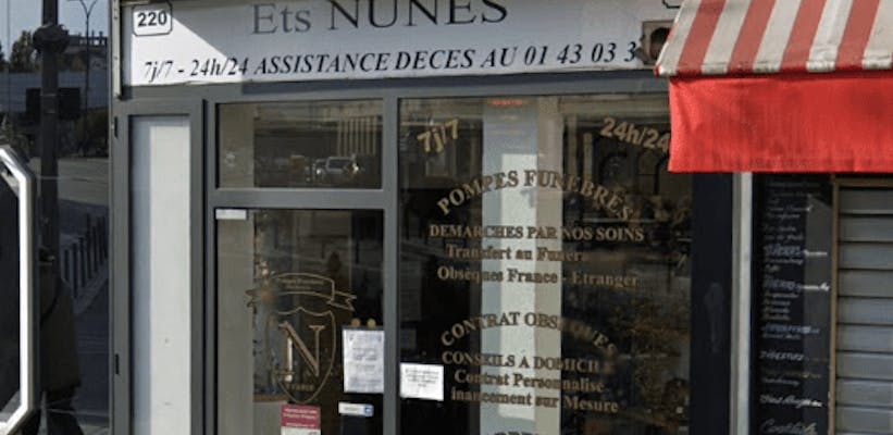 Photographie de la Pompes Funèbres Marbrerie Nunes de Noisy-le-Grand
