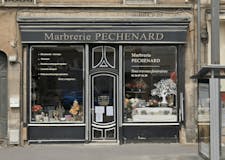 Devanture de Pompes Funèbres Marbrerie Péchenard