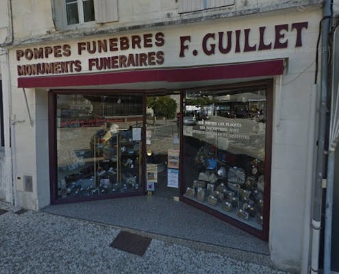 Photographie de la Pompes Funèbres F. Guillet de Jonzac
