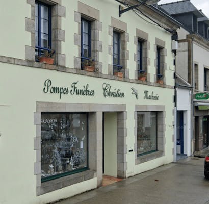 Photographie de la Pompes Funèbres Marbrerie Christien Fouesnant