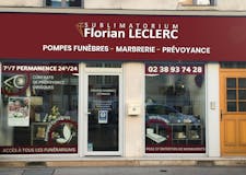 Devanture de Pompes funèbres Sublimatorium Florian Leclerc