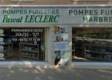 Devanture de Pompes Funèbres Pascal LECLERC