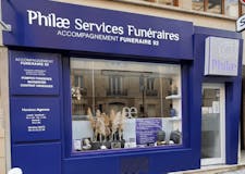 Devanture de Philae Services Funéraires