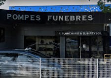 Devanture de Pompes Funèbres et Ambulance Blanchard et Sireysol