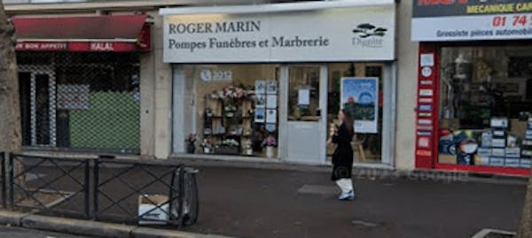 Photographie de Pompes Funèbres Marbrerie Roger Marin de Clichy