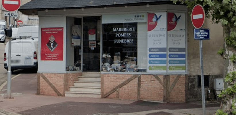 Photographie de la Pompes Funèbres Maison Carreau de Limoges