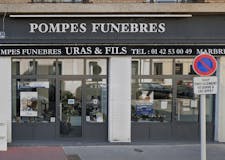 Devanture de Service Funéraire Uras & fils