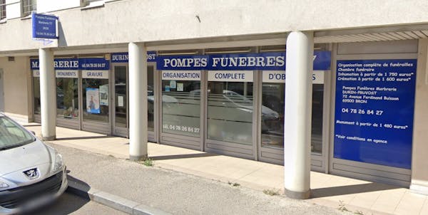 Pompes funèbres Marbrerie Durin Pruvost à Bron