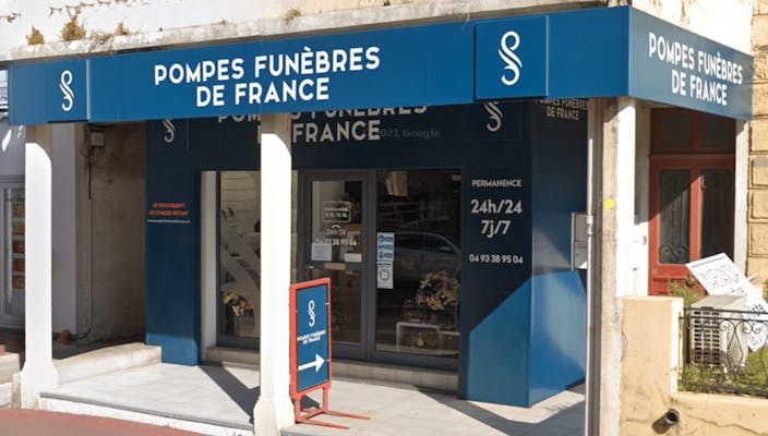 Photographie de la Pompes Funèbres de France de Cannes
