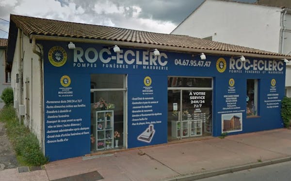 Photographie de la Pompes Funèbres Roc-Eclerc de la ville de Bédarieux