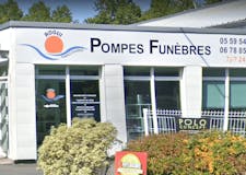 Devanture de Pompes Funèbres Rogui