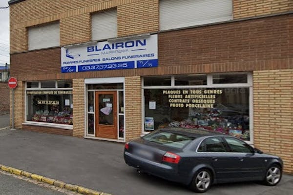 Photographie BLAIRON Marbrerie Pompes Funèbres de Solesmes