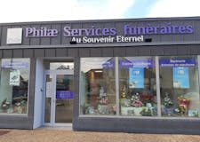 Devanture de Philae Services Funéraires - Au Souvenir Eternel