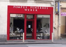 Devanture de Pompes Funèbres Weber