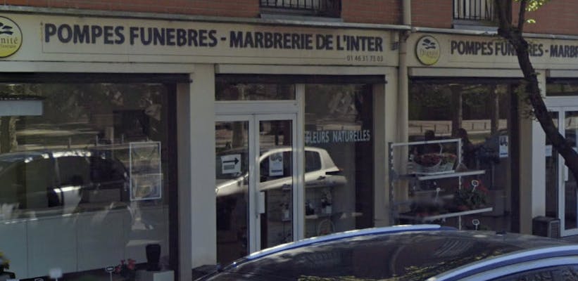 Photographie de la Pompes Funèbres et Marbrerie de L'Inter de Clamart