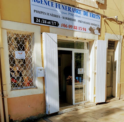 Photographie de l'Agence funéraire de Trets
