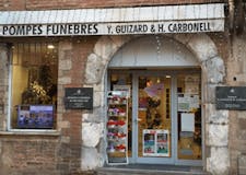 Devanture de Maison Guizard - Pompes Funèbres et Marbrerie
