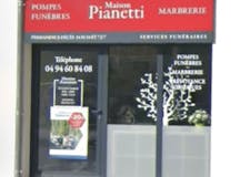 Devanture de Pompes funèbres Pianetti