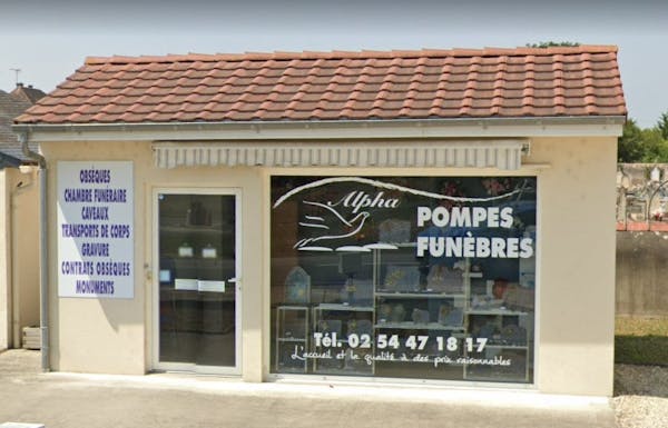 Photographie de la Pompes Funèbres Alpha de Saint-Gaultier

