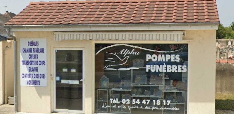 Photographie de la Pompes Funèbres Alpha de Saint-Gaultier