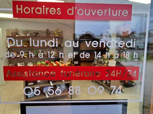 Photographie de la Pompes Funèbres Carol'Flor Charpentier de Belin-Béliet
